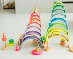 Grimm's Rainbow Neon Green 10 Piece + Conical Tower Neon Green -Toypark Sales 15050 Grimms Neon rainbow green 1920x1920 7 09892725 b652 4526 be0c 7d73ce168d3a