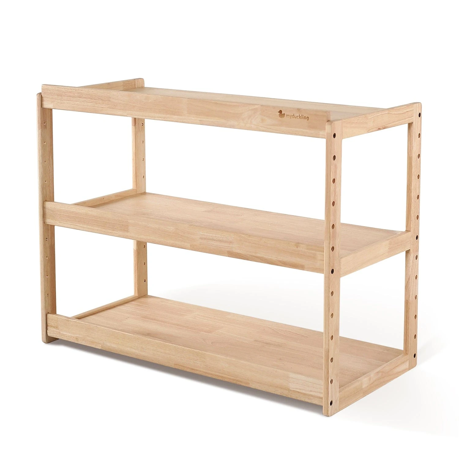 My Duckling Adjustable Solid Wood 3 Layer Storage Shelf 6 My Duckling Adjustable Solid Wood 3 Layer Storage Shelf - Image 4