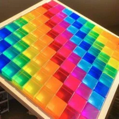 Bauspiel Lucite Cubes 100 Piece Set