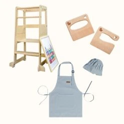 The Full Mini Chef: My Duckling Adjustable Learning Tower 2 In 1 Set