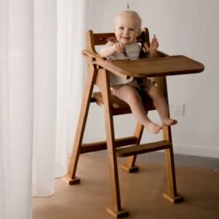 QToys Hardwood Baby High Chair