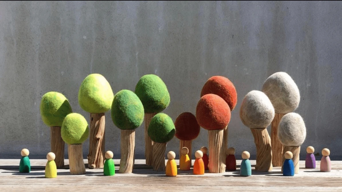 Papoose Toys - Earth Summer Trees (3 Piece Set) 5 Papoose Toys - Earth Summer Trees (3 Piece Set) - Image 3