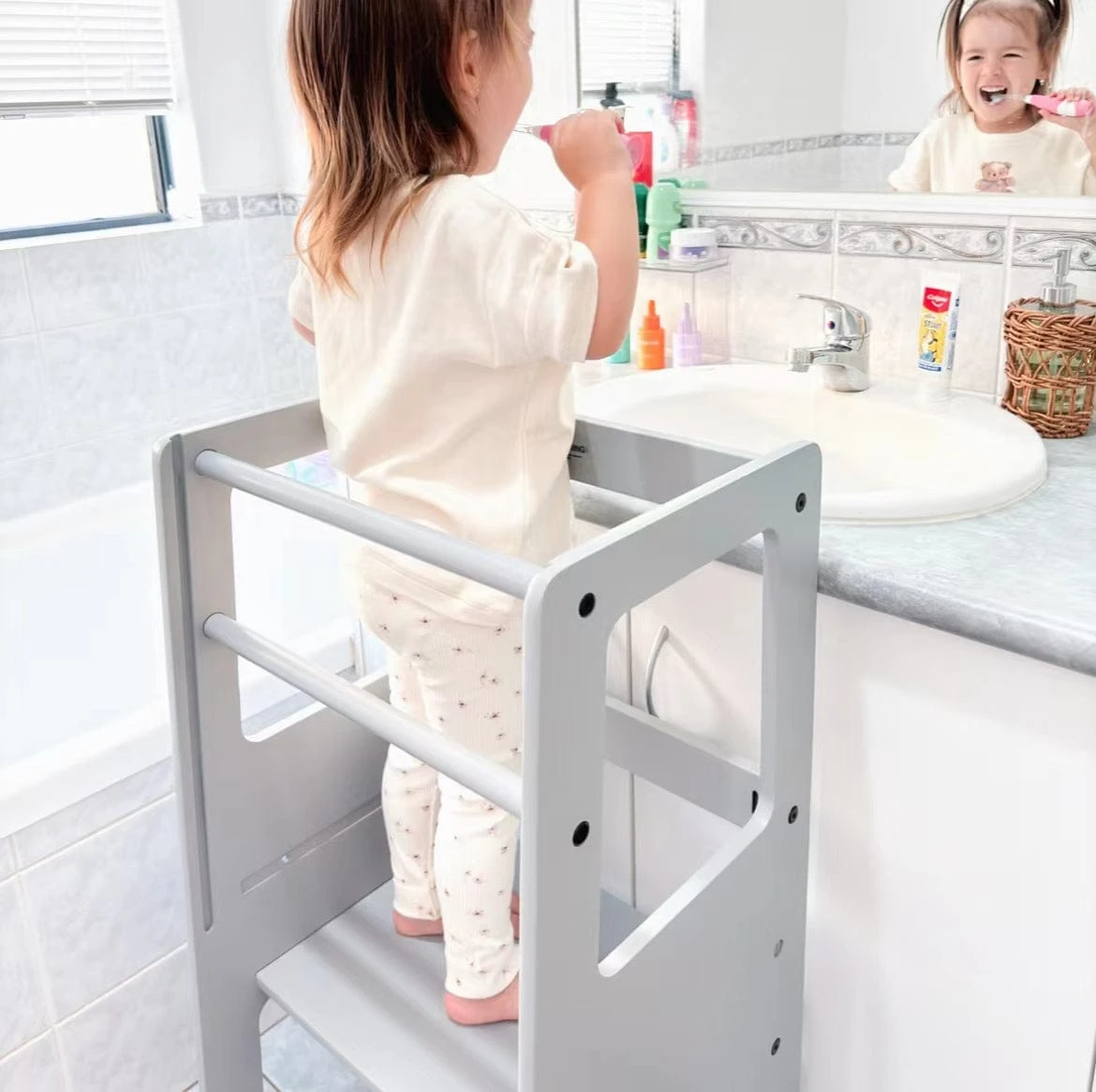 My Duckling Adjustable Learning Tower 2 In 1 –Grey 8 My Duckling Adjustable Learning Tower 2 In 1 –Grey - Image 6