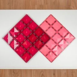 Connetix Tiles 2 Piece Base Plate Pack Pink & Berry -Toypark Sales 3 x macy and ollie x 92749b40 0e32 40dc b2bb fc0eca0d86d8