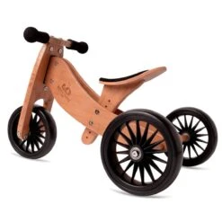 Kinderfeets 2-In-1 Tiny Tot Plus Tricycle & Balance Bike Bamboo