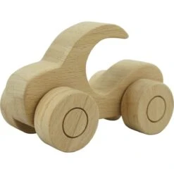 Freckled Frog Wooden Car With Handle