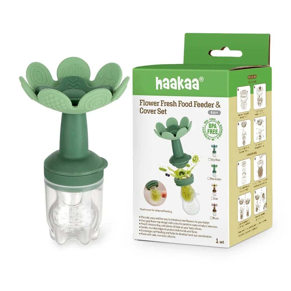 Haakaa Flower Fresh Food Feeder & Cover Set 7 Haakaa Flower Fresh Food Feeder & Cover Set - Image 5