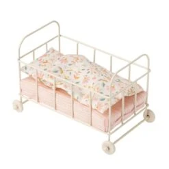 Maileg Micro Metal Baby Cot