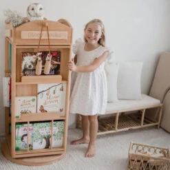 My Duckling Rotating Solid Wood Bookcase - London 30 My Duckling Rotating Solid Wood Bookcase - London -Toypark Sales Bookcase8