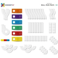 Connetix Tiles 92 Piece Ball Run Pack -Toypark Sales Connetix Tiles 92 Piece Ball Run Pack 12