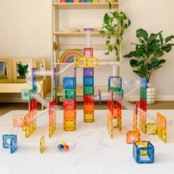 Connetix Tiles 92 Piece Ball Run Pack -Toypark Sales Connetix Tiles 92 Piece Ball Run Pack 2