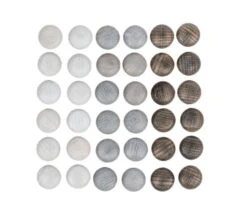 Grapat Mandala Grey Stones 36 Pieces