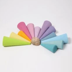 Grimm’s Pastel Rainbow Forest 12 Pieces -Toypark Sales Grimm sPastelRainbowForest12Pieces 3