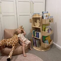 My Duckling Revolving Solid Wood Bookcase -Toypark Sales IMG 2860