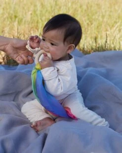 Sarah's Silks Silk And Wood Teethers -Toypark Sales RainbowBabyTeether