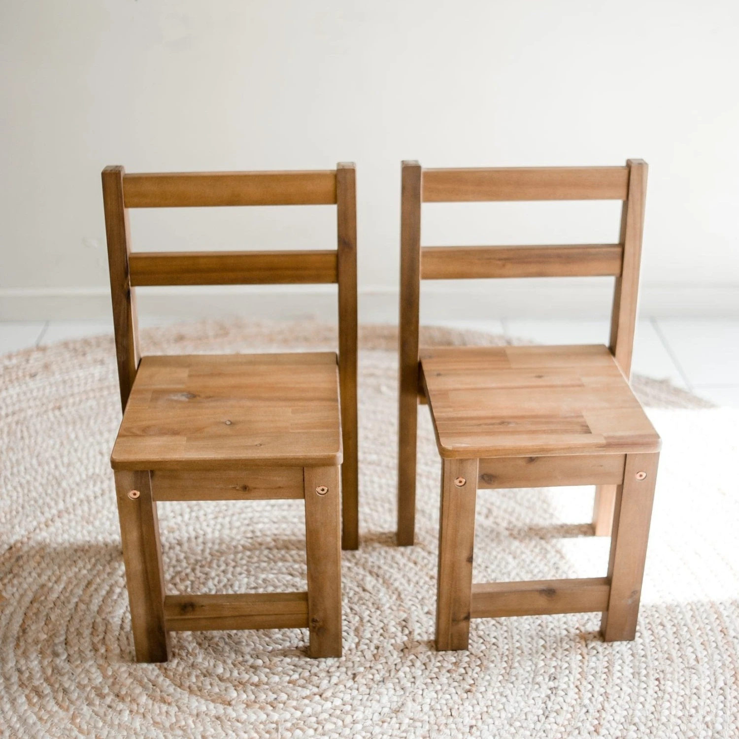 QToys Standard Chair - Acacia (Set Of 2) 3 QToys Standard Chair - Acacia (Set Of 2)