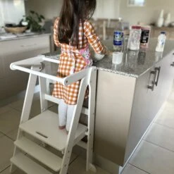 Toypark Folding Learning Tower-White -Toypark Sales ToyparkFoldingLearningTower White 1