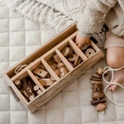 QToys Tree Lacing And Sequencing Set 52pcs