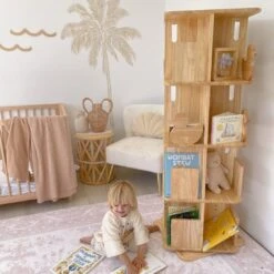 My Duckling Montessori Rotating Bookcase - Natural -Toypark Sales WechatIMG4429