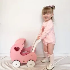 My Duckling Isla Doll Pram Walker - Rose