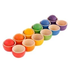 Grapat Rainbow Coloured Bowls & Balls
