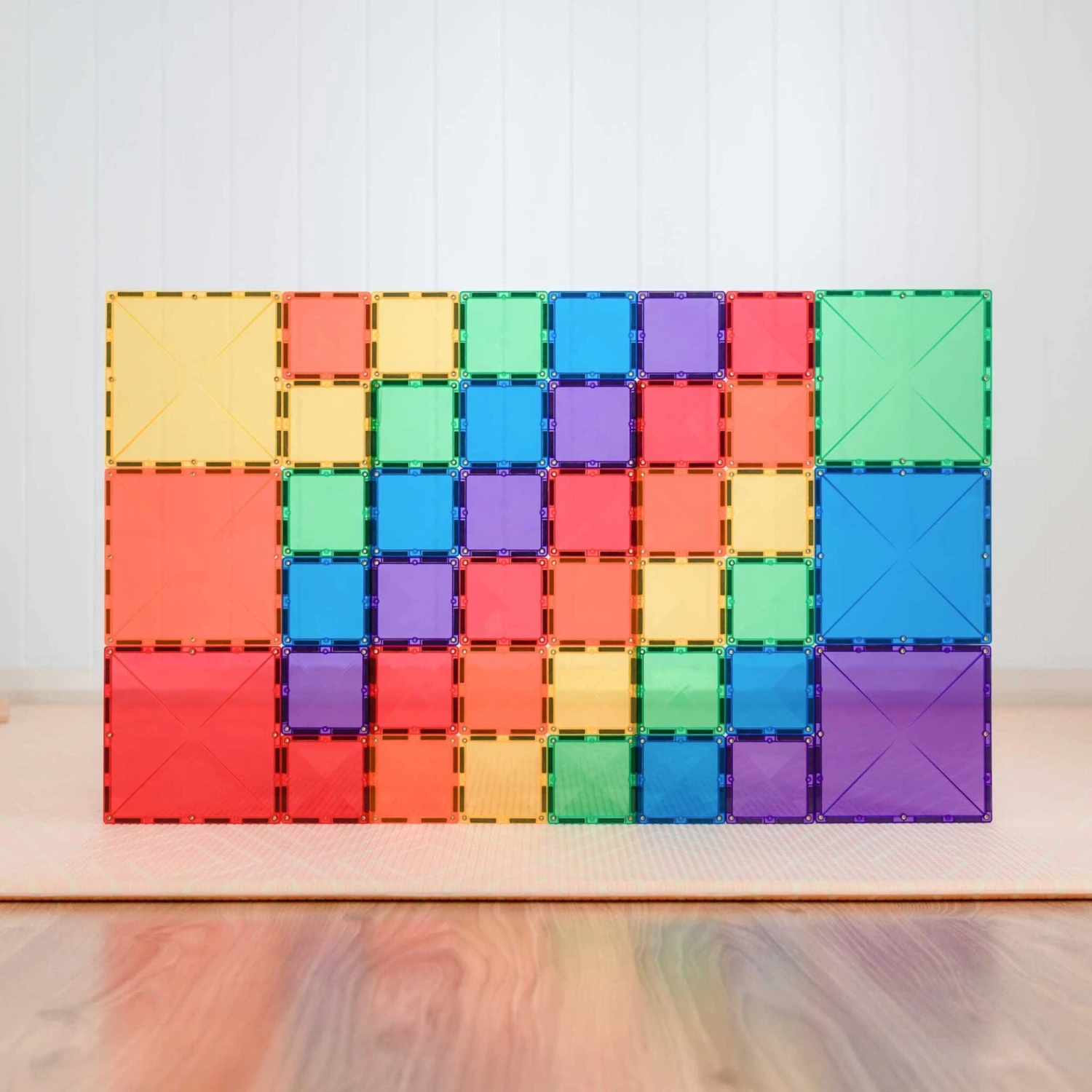Connetix Tiles Rainbow Square Pack 42 Piece 6 Connetix Tiles Rainbow Square Pack 42 Piece - Image 4