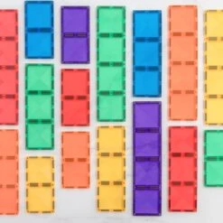 Connetix Tiles Rainbow Rectangle Pack 18 Piece -Toypark Sales dsc 52271