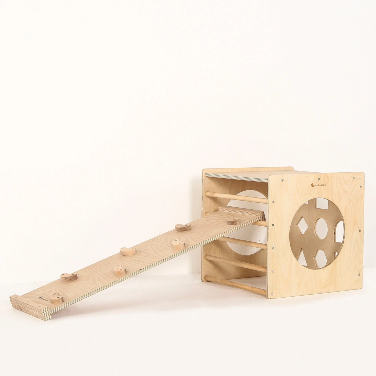 My Duckling Pikler Play Set (Cube+Ramp) 5 My Duckling Pikler Play Set (Cube+Ramp) - Image 3