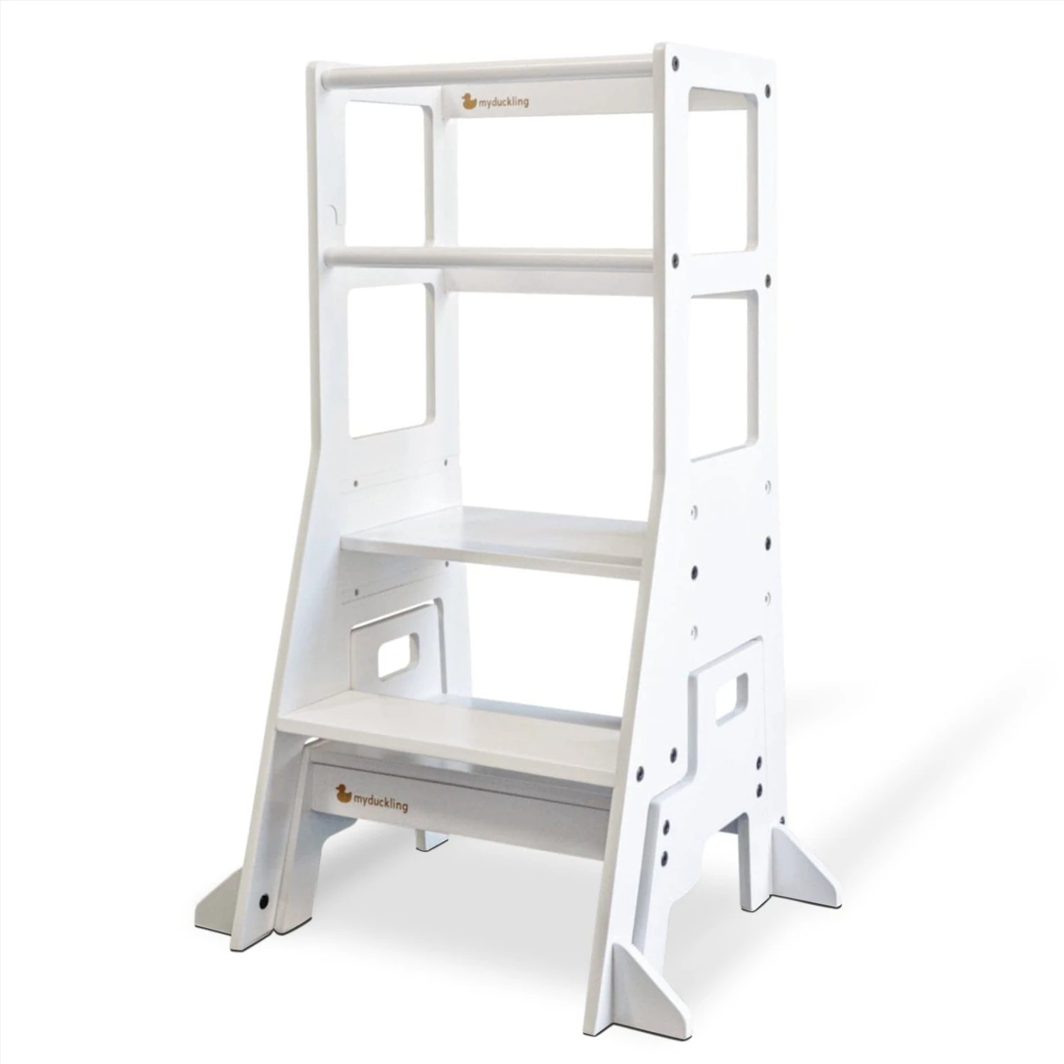 My Duckling Adjustable Learning Tower With Stool -White 6 My Duckling Adjustable Learning Tower With Stool -White - Image 4