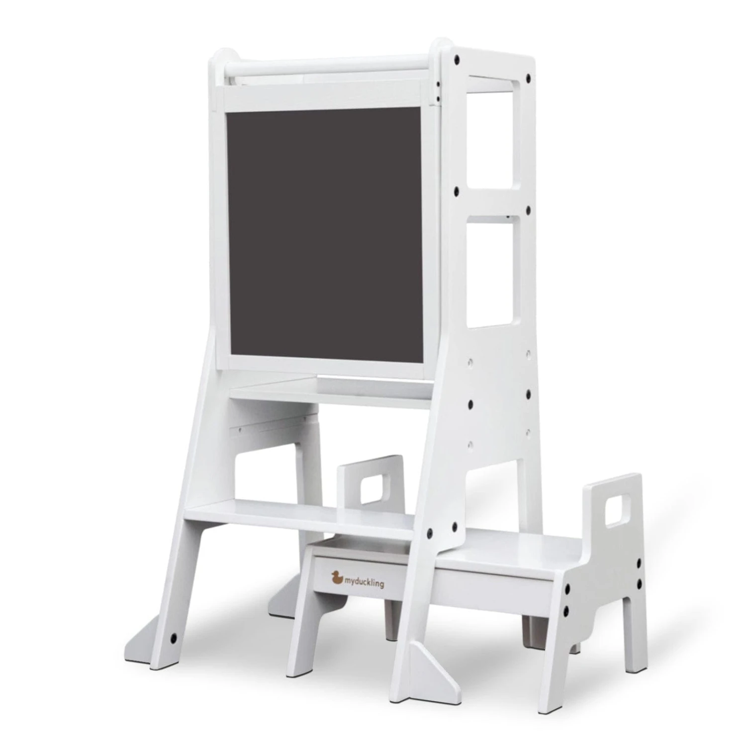 My Duckling Adjustable Learning Tower With Stool -White 7 My Duckling Adjustable Learning Tower With Stool -White - Image 5