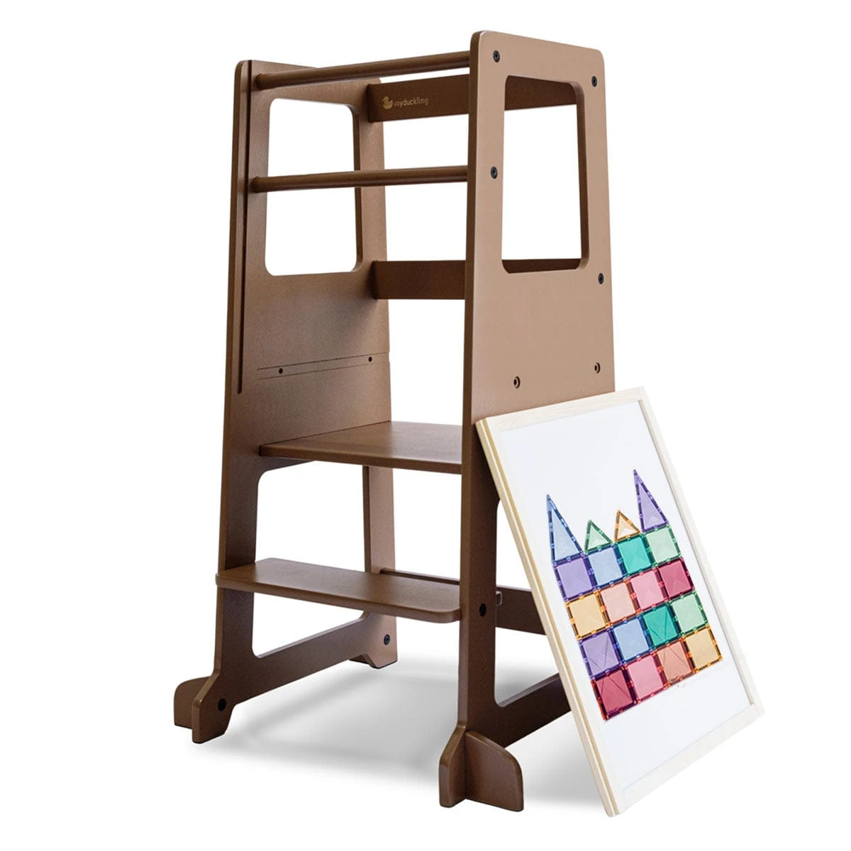 My Duckling Adjustable Learning Tower 2 In 1 –Walnut 5 My Duckling Adjustable Learning Tower 2 In 1 –Walnut - Image 3