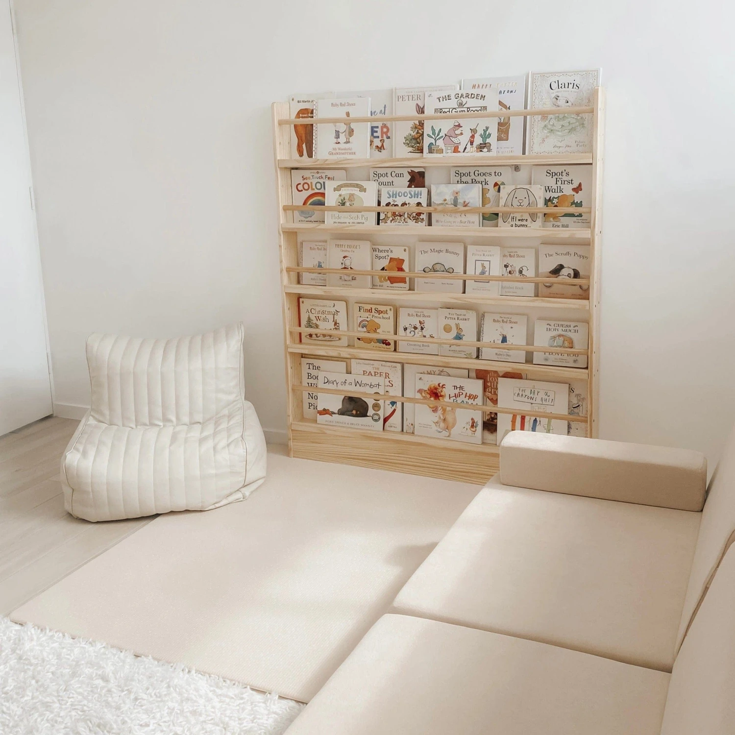 My Duckling NALA 5 Tier Adjustable Solid Wood Bookshelf 5 My Duckling NALA 5 Tier Adjustable Solid Wood Bookshelf - Image 3