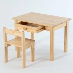 My Duckling Kids Study Table And Chair Set In Pinewood 15 My Duckling Kids Study Table And Chair Set In Pinewood -Toypark Sales t002