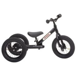 Trybike 2 In 1 Steel Balance Bike - Black